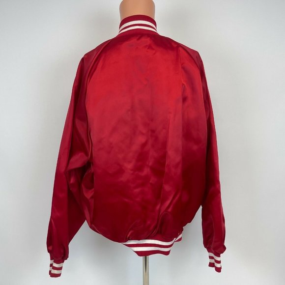 West Ark GM General Motors Fairfax Virginia Dealer Satin Jacket Vtg 80s USA XL - Picture 3 of 5